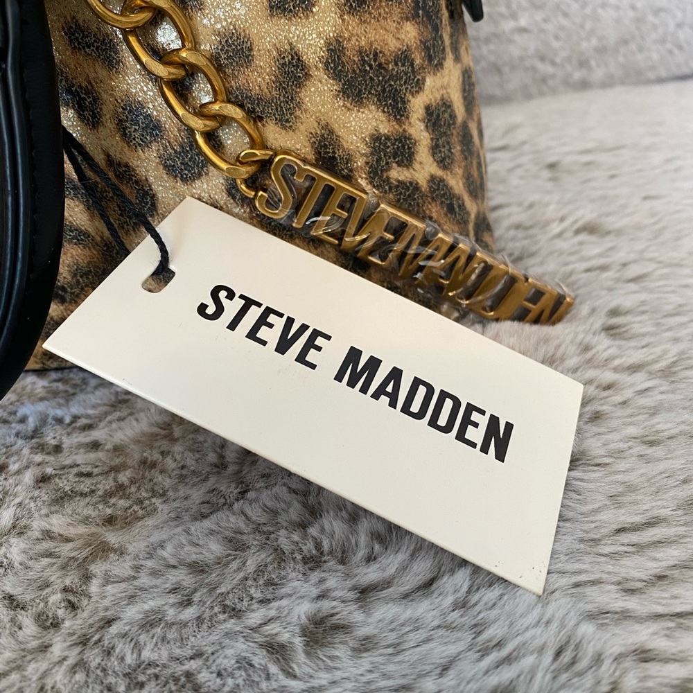 Steve Madden Smyth leopard Animal Print Satchel bag - Picture 12 of 16